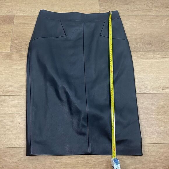 REISS Reagan Leather Pencil Skirt - Picture 14 of 16